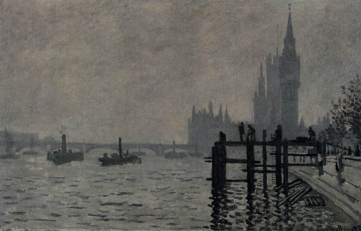 The Thames Below Westminster Claude Monet Fine Art Biblio