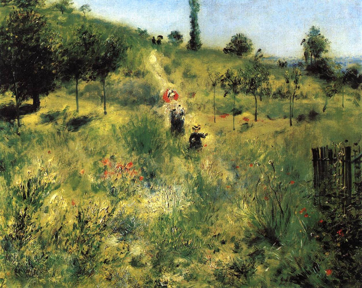 Path Through The High Grass Renoir Pierre Auguste Fine Art Biblio