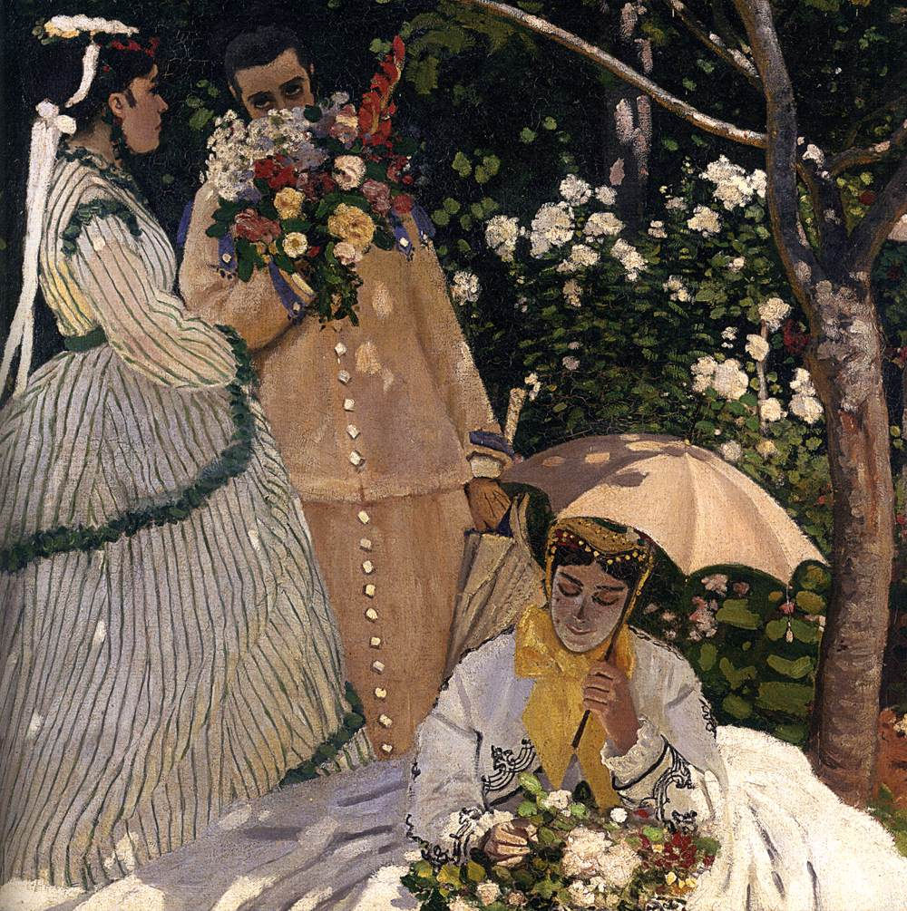 Women In The Garden Detail Claude Monet Fine Art Biblio