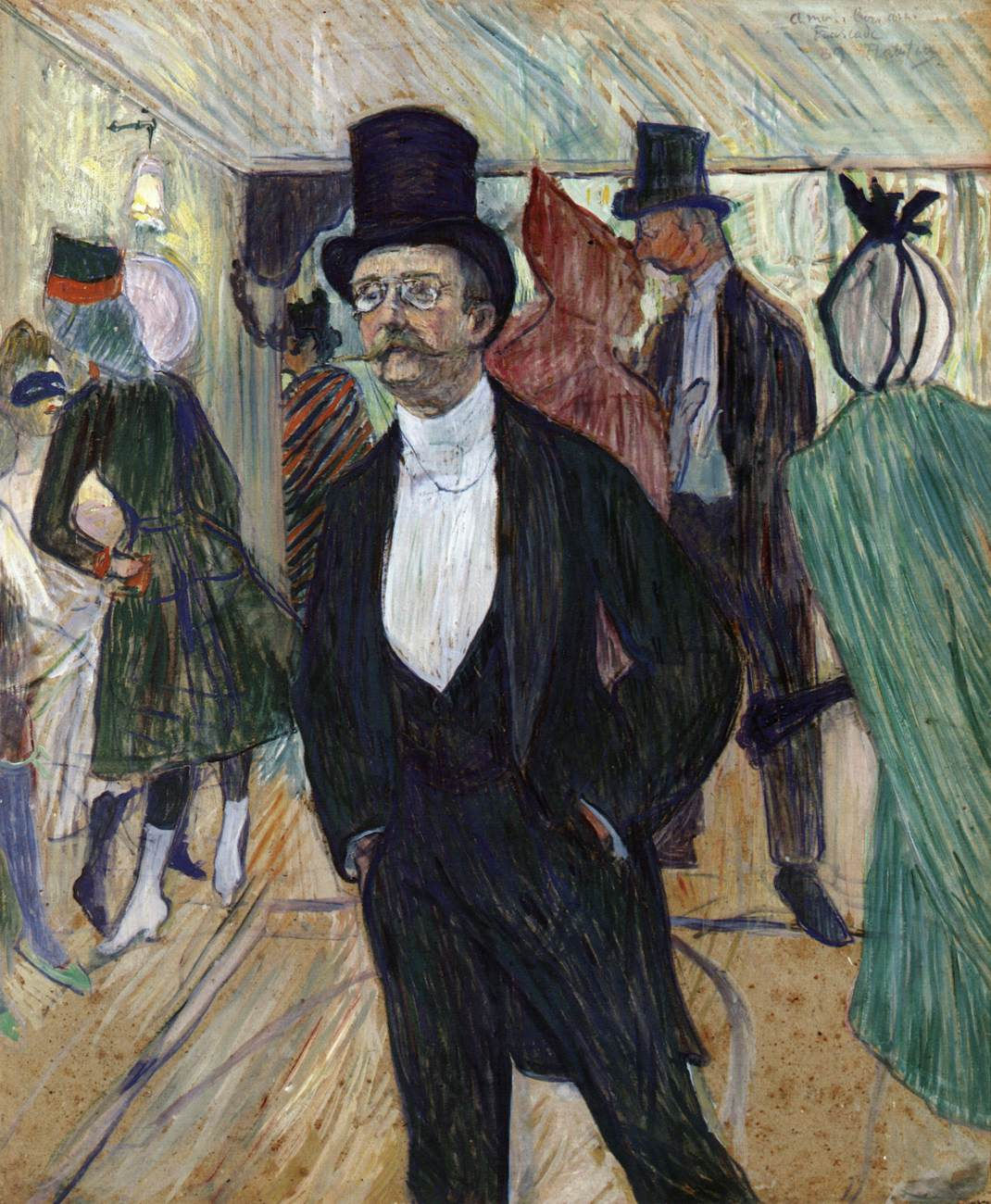 リトグラフ　Henri de Toulouse-Lautrec Henri de Toulouse-Lautrec Fine Art Print, seated red-haired