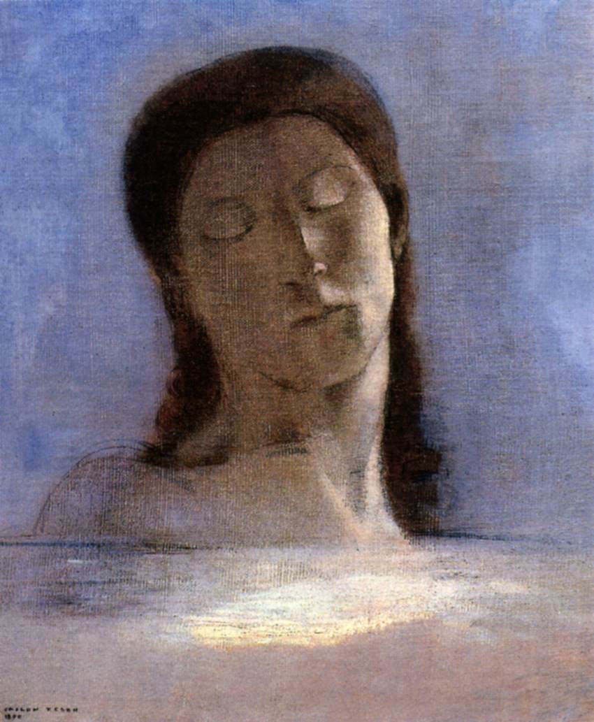 Closed Eyes Odilon Redon Fine Art Biblio